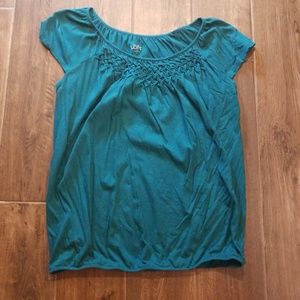 LOFT▪Short sleeve braided neck shirt